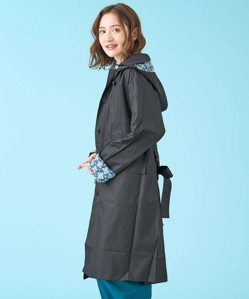 Jocomomola（ホコモモラ） レインコート カッパ プリント切り替え