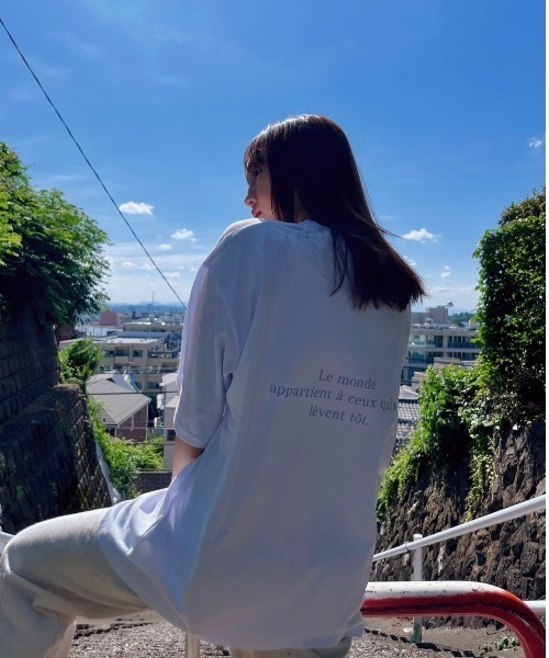 tシャツ 「ZOZOTOWN限定」LHP×Yuria Kizaki/Organic cotton「soleil」print T (Ladys)/lhp L.H.P tシャツ 「ZOZOTOWN限定」LHP×Yuria Kizaki/Organic