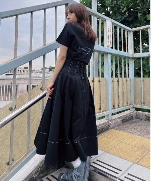 tシャツ 「ZOZOTOWN限定」LHP×Yuria Kizaki/Organic cotton「soleil」print T (Ladys)/lhp L.H.P tシャツ 「ZOZOTOWN限定」LHP×Yuria Kizaki/Organic