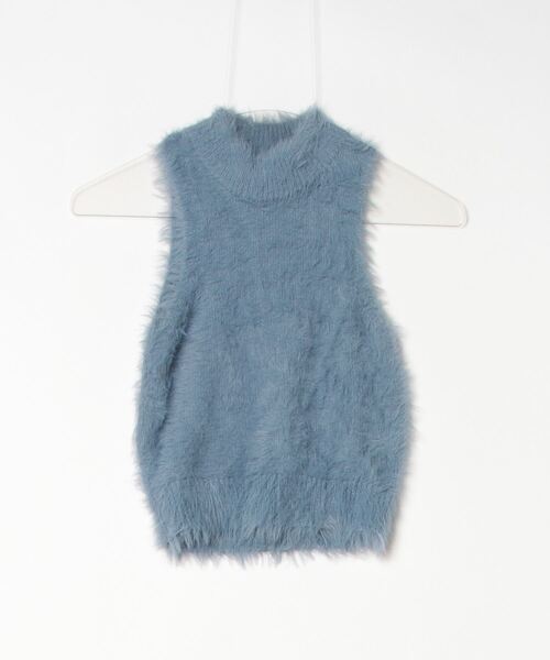 【新品未使用】CLANE ノースリーブニット サイズ1 CLANE（クラネ） ノースリーブニット 1 ブルー レディース : ZOZOTOWN