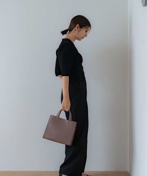 RENAME（リネーム） トートバッグ カウレザー 本革 スクエア ミニ