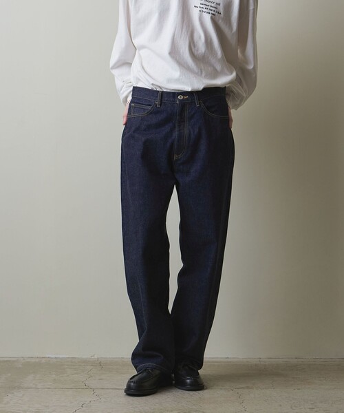 ジーンズ 「Steven Alan」 13.5oz デニム 5ポケット バギー テーパード 