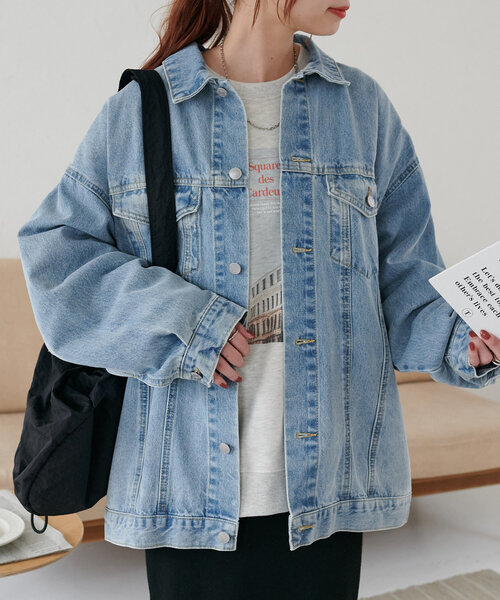 Discoat（ディスコート） ブルゾン アウター USコットンデニムビッグG