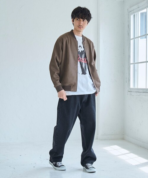 00s Troy Bros フェイクスエード ボンバージャケット ブルゾン TROY BROS（トロイブロス）スイングトップブルゾンン