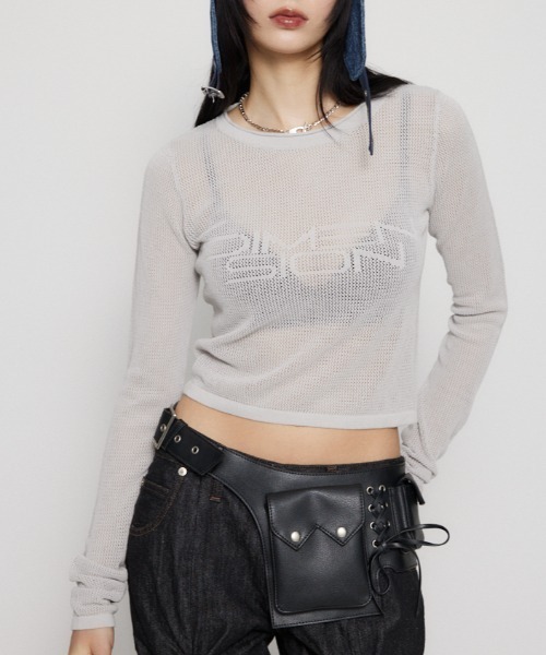 ニット セーター SHEERJAQUARD ニット レディース