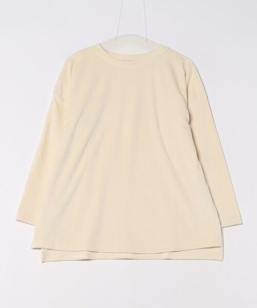キッドブルー -２４ストライプシャギー -長袖トップス -KRAN534 -kidblue レディース
