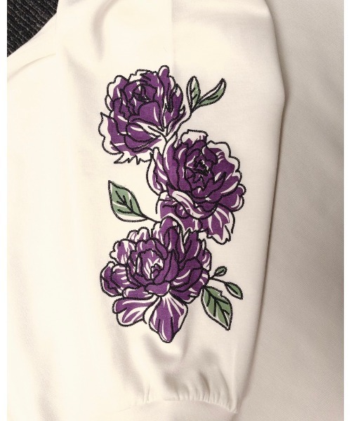 ATELANE tシャツ ATELANE/ダンボールポンチ ランダムフラワー