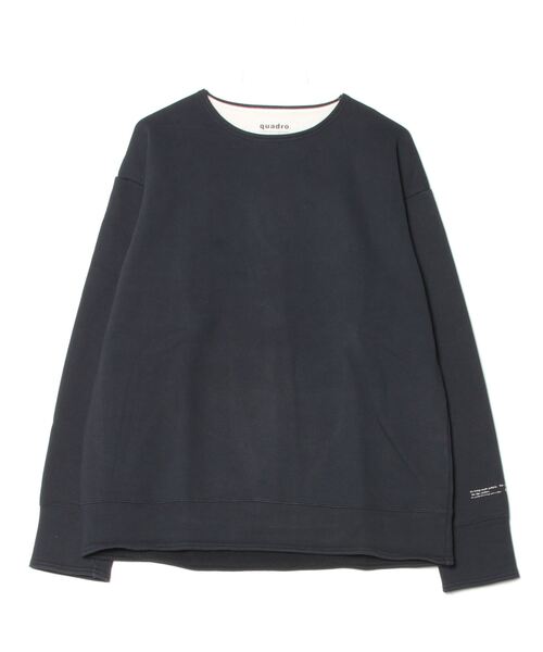 quadro トレーナー スウェット コーデュラヘビー裏毛クルーネックプル