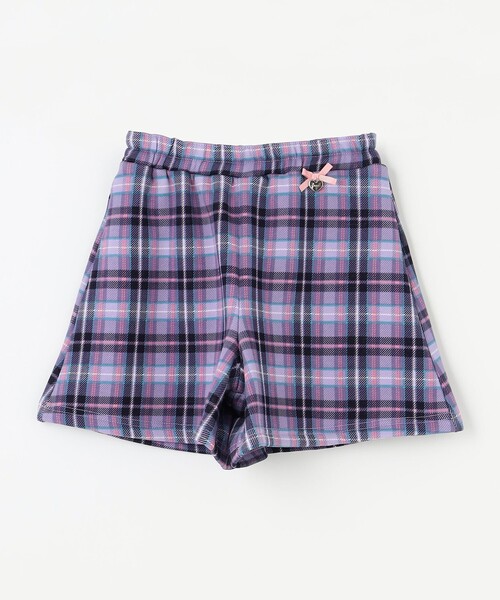 ANY（エニィ） パンツ 裏シャギーチェックショートパンツ キッズ 子供