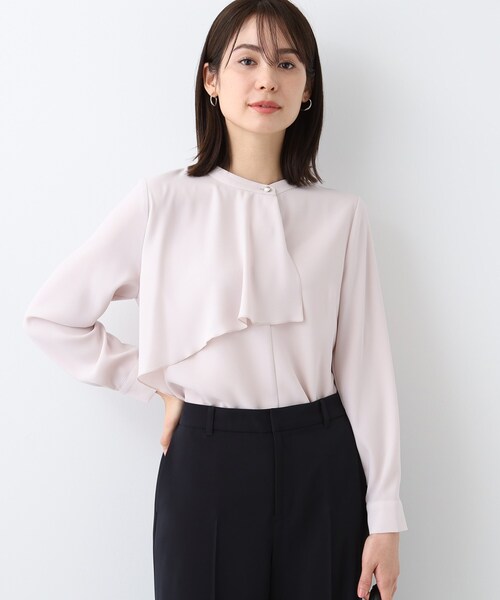 ブラウス シャツ 「洗える」フリルブラウス レディース Tiaclasse ブラウス シャツ 「洗える」フリルブラウス