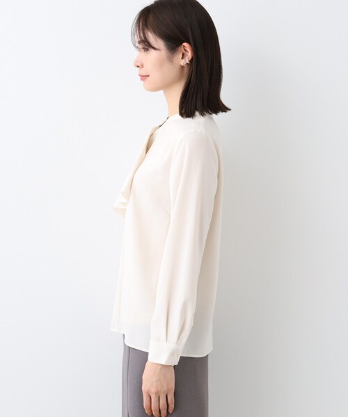INDIVI / インディヴィ 春SALE！【洗える／UVケア】ヨークフリルブラウス 春SALE！【洗える／UVケア】ヨークフリルブラウス（シャツ