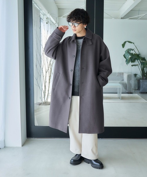 RAGEBLUE（レイジブルー） ステンカラーコート SMALL グレー メンズ