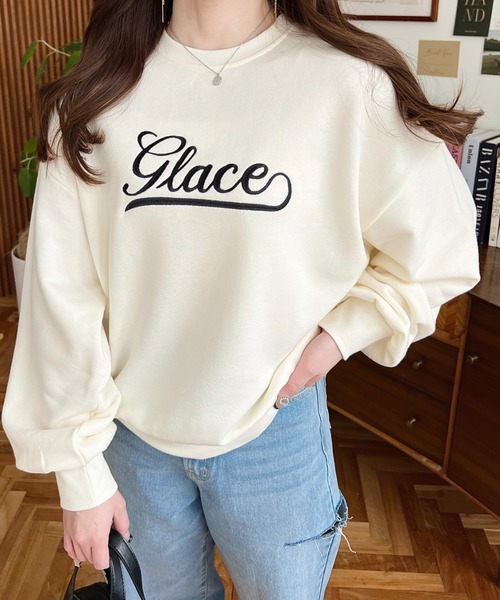 St ANDREWS セーター・トレーナー ロゴ刺繍 ロゴプレート 長袖 LL St ANDREWS セントアンドリュース レディース ゴルフウェア 長袖