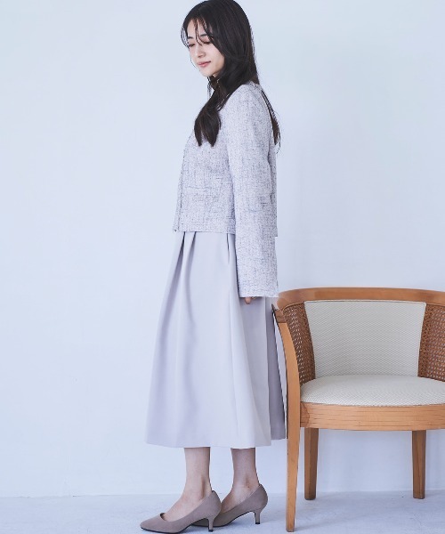 mil ジャケット ノーカラージャケット 「150cm前後の小柄さん