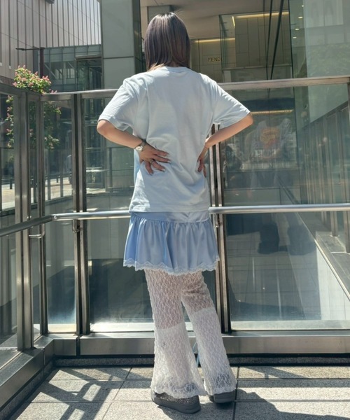 Candy Stripper パンツ SATIN GATHER SKIRT LAYERED レディース