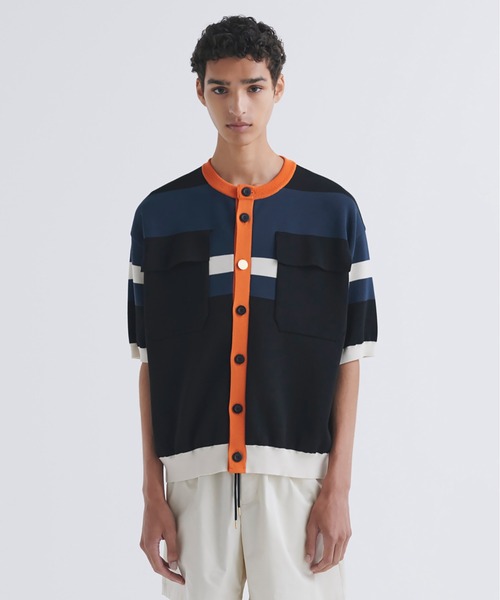 CULLNI（クルニ） セーター ニット Collarless Buttoned Short Sleeve