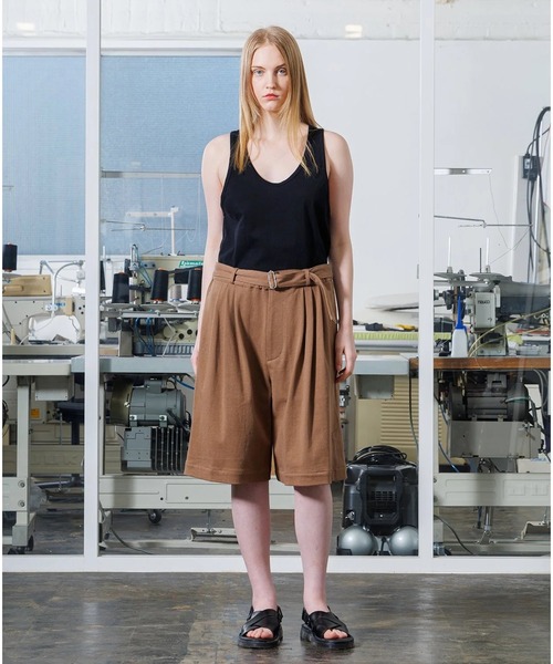 VOAAOV（ヴォアーブ） パンツ 「VOAAOV」BD JERSEY Belt Wide Short