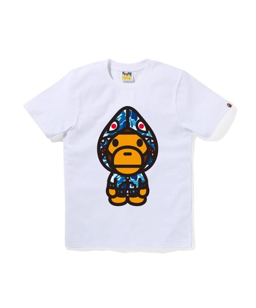 A BATHING APE tシャツ ABC CAMO SHARK HOODIE MILO TEE