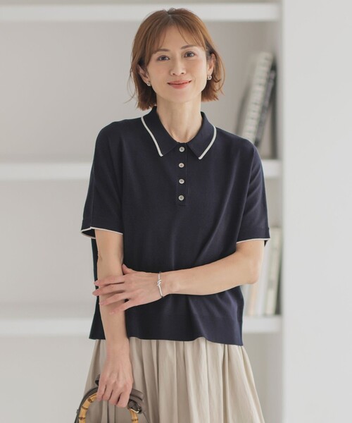 新品未使用J.PRESS DRY COTTON ニットポロ 原価17930円 洗える】DRY COTTON ニットポロ / J.PRESS LADIES