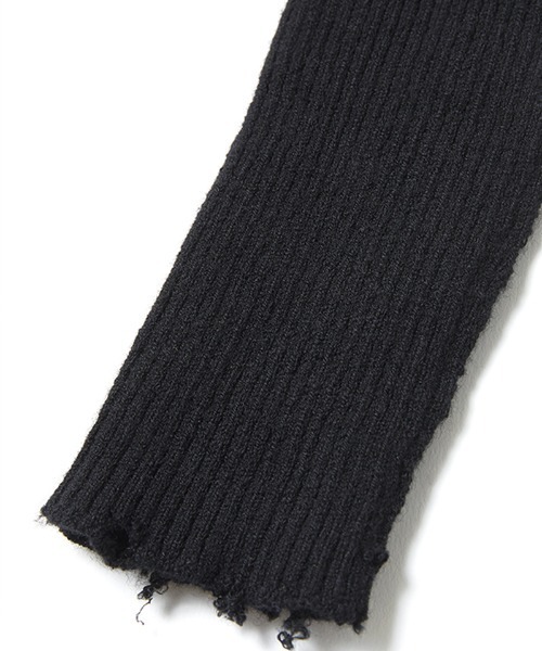 「PERVERZE」 Vネックニット ONE SIZE ブラック レディース_画像3