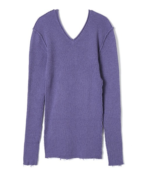 「PERVERZE」 Vネックニット ONE SIZE ブラック レディース_画像6