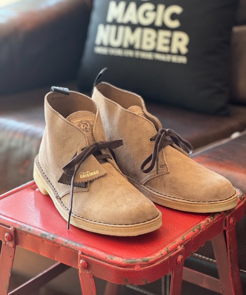 美品 Clarks レザー ショートブーツ デザートブーツ 靴 ブラウン Solsbury Easy / ソルスブリーイージー （ダークブラウンレザー