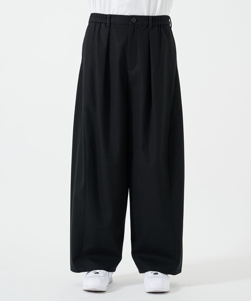 新品タグ付　Glimclap balloon pants-chino チノパン STUDIOUS チノパン BALLOON WIDE CHINO PANTS メンズ : ZOZOTOWN