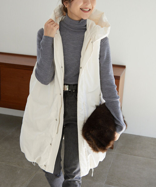 SLOBE IENA（スローブイエナ） ダウンベスト FREE ホワイト系その他