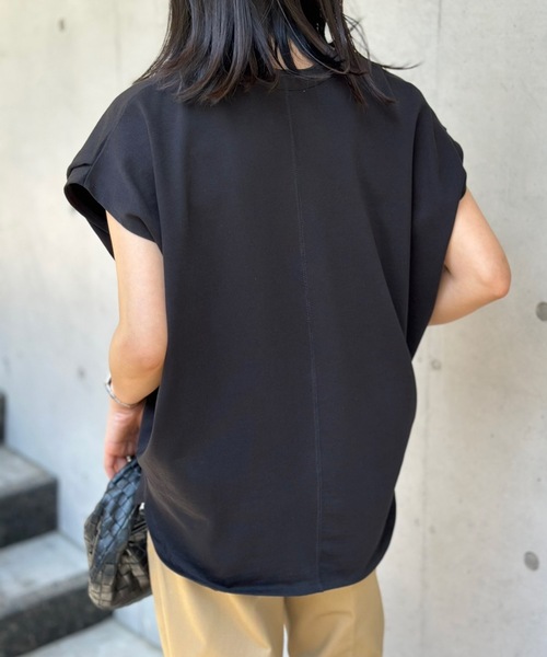 CIENA tシャツ キーネックショルダータックプルオーバー