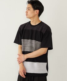 tシャツ SHIPS Colors:「洗濯機可能」ニット 切替 ボーダー Tシャツ メンズ｜ZOZOTOWN Yahoo!店
