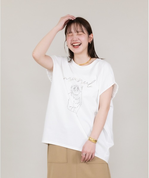 tシャツ 「meeny miny」「旭山動物園応援商品」アニマルPhotoシフォンTシャツ レディース KATHARINE ROSS tシャツ 「meeny miny」「旭山動物園応援商品