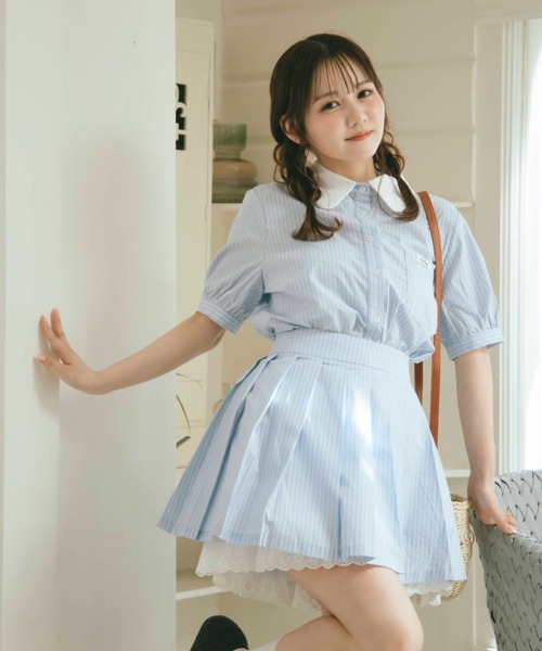 TITTY＆CO. ワンピース セーラーストライプセットアップ