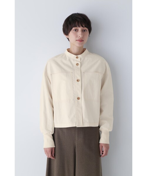 human woman」 ノーカラージャケット MEDIUM ホワイト系その他