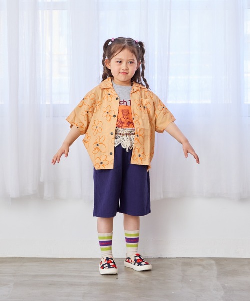 ハンドメイドオーダーメイド子供服 フレアシャツセットアップ ハンドメイドオーダーメイド子供服 フレアシャツセットアップ