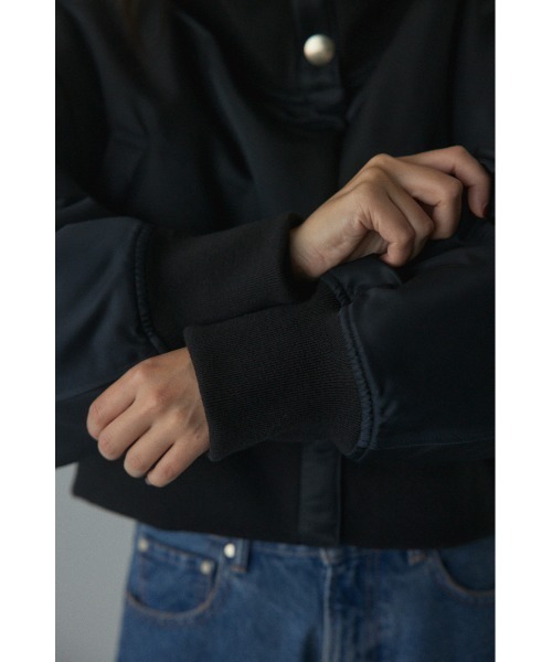 「BLACK BY MOUSSY」 ブルゾン FREE グレー レディース_画像9