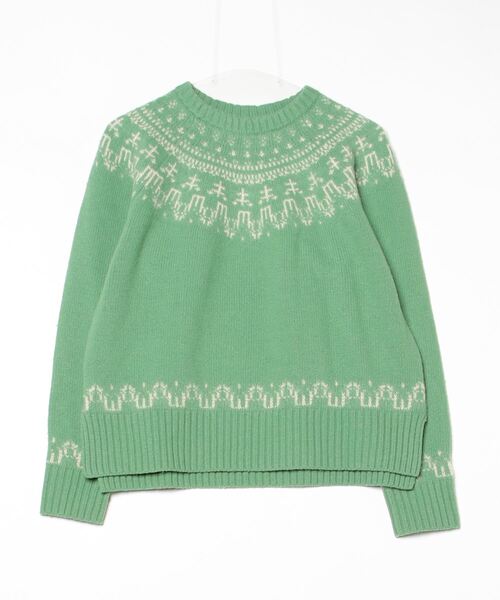 Ron Herman（ロンハーマン）のケーブルアランニット　送料無料　Mサイズ Ron Herman（ロンハーマン） 長袖ニット S グリーン レディース