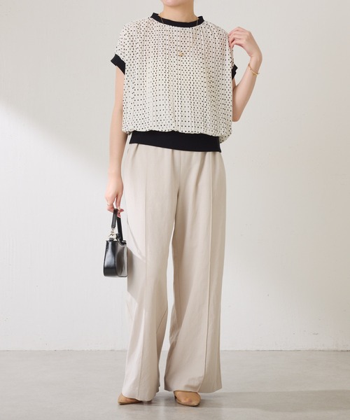 COLLAGE GALLARDAGALANTE シアートップス COLLAGE GALLARDAGALANTE｜フリンジシアーカットソー | Rakuten