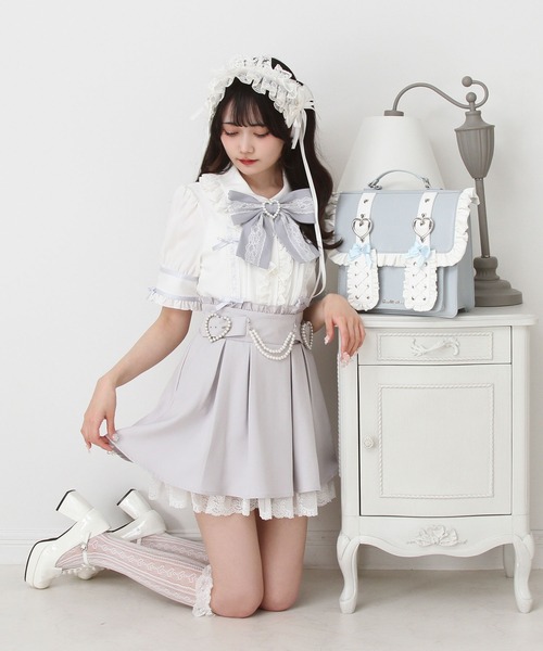 【新品・美品】DearMyLove はしごレースリボンフリルブラウス☆おまけ付き はしごレースリボンフリルブラウス – レディースファッション
