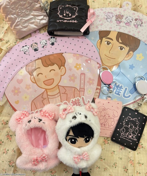 Mikkoページ SPINNS（スピンズ） 扇子 うちわ 「mikko illustrations」うちわケース