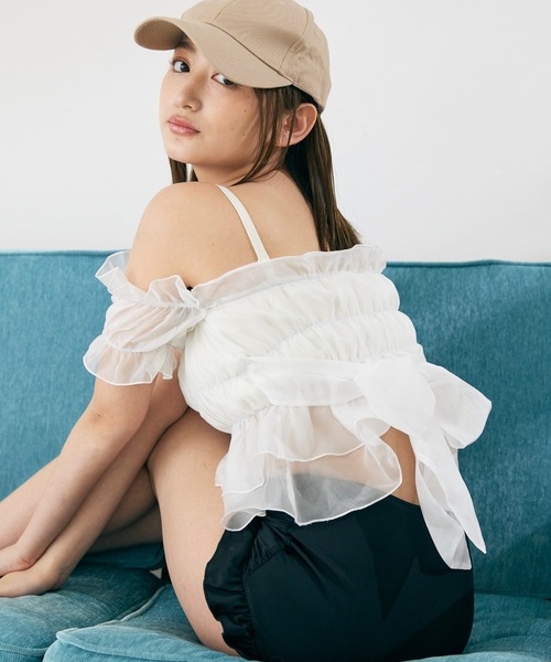 CELEN 水着 「swimwear/体型カバー」チュールフレアビキニ オフ