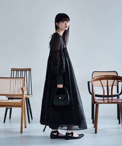 etoll. ドレス ベビーコアシアーボリュームドレス : ZOZOTOWN