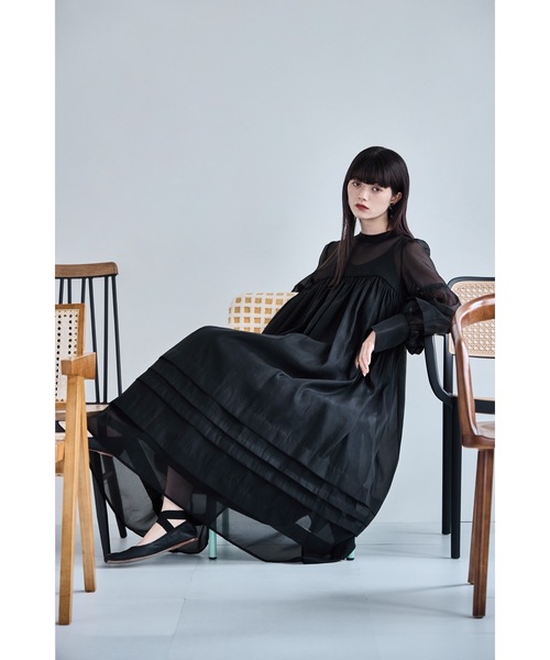 etollドレス etoll. ドレス ベビーコアシアーボリュームドレス : ZOZOTOWN