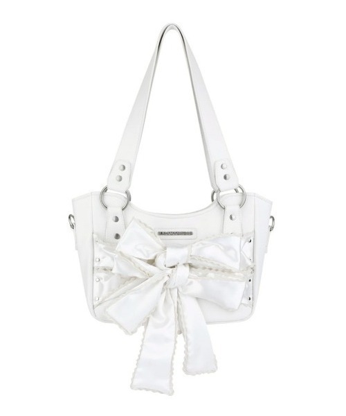 【IUGAMAKARAS】Laced Ribbon Shoulder Bag / 追跡付 IUGAMAKARAS ショルダーバッグ バッグ 「IUGAMAKARAS」Laced