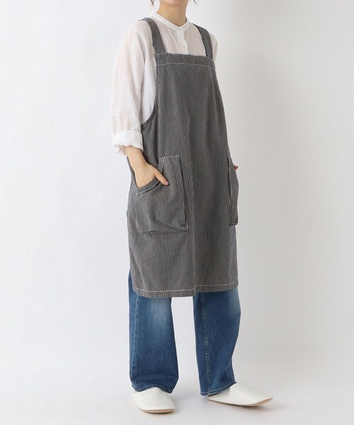 125.67 アサリエプロン 212 KITCHEN STORE エプロン レガッタエプロン ヒッコリー