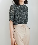 ブラウス シャツ 夏 「日比谷花壇」フリル衿シ...の詳細画像5