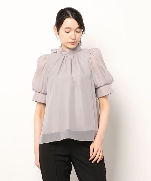 「SNIDEL」 半袖ブラウス ONE SIZE グレー レディース