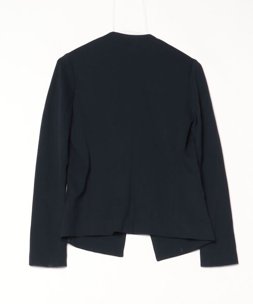 theory luxe 「theory luxe」 ノーカラージャケット 36 ネイビー