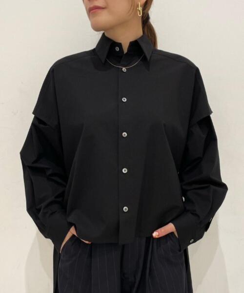 UJOH（ウジョー） ブラウス シャツ Sliit sleeve 別注シャツ