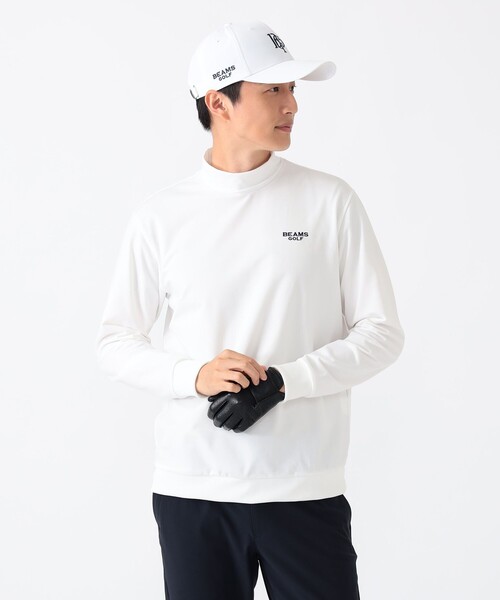 BEAMS BEAMS GOLF ロンT GOLF モックネック ロングスリーブ Tシャツ