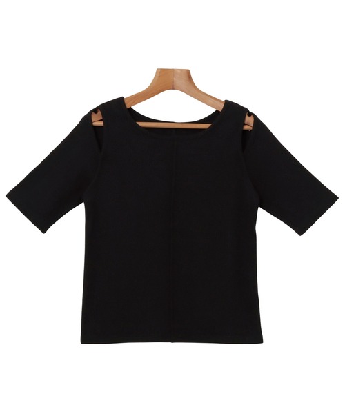 「andme」 「alma design」半袖カットソー M ブラック レディース